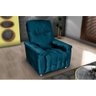 Poltrona Do Papai Reclinável Virtus - Veludo Turkey Petroleo - 4