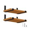 Ver imagem 3 de 2pçs Mão Francesa Suporta 70kg o Par Suporte Flutuante 30cm