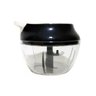 Mini Processador Triturador Manual De Alimentos Vegetais Legumes 3 Lâminas Smart Preto - 2