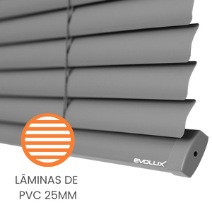 Off 25 Persiana Pvc 25mm 140x130 Chumbo