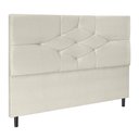 Ver imagem 1 de Cabeceira T Cross Bege Estofada para Cama Box Solteiro 94cm Quarto Luxo