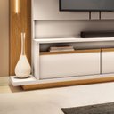Ver imagem 7 de Estante de Tv 75 Pol 240cm Fany Off White/cinamomo H01 - D’Rossi
