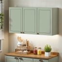 Ver imagem 1 de Armário Cozinha Aéreo 120cm 3 Pts Conecta Frizz Verde Mint