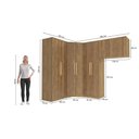Ver imagem 4 de Quarto Modulado Kappesberg Adapt Nogueira 4 Peças