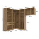 Ver imagem 3 de Quarto Modulado Kappesberg Adapt Nogueira 4 Peças