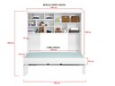 Ver imagem 6 de Jogo de Quarto Chiara 3 Peças - Roupeiro 2 portas, Módulo Aéreo e Cama - Phoenix Baby