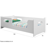 Cama Infantil 100% Mdf Montessoriana Baixa Grade Mini Cama Criança Quarto:branco - 5