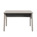 Ver imagem 4 de Escrivaninha Escritório com 120cm Industrial Tampo Chanfrado e Pés Metal F5 Office Executive Cinza