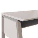 Ver imagem 6 de Escrivaninha Escritório com 120cm Industrial Tampo Chanfrado e Pés Metal F5 Office Executive Cinza