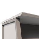 Ver imagem 7 de Escrivaninha Escritório com 120cm Industrial Tampo Chanfrado e Pés Metal F5 Office Executive Cinza