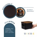 Ver imagem 4 de Caixa Organizadora 1,5l de Plástico com Tampa de Madeira Acácia - Oikos