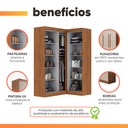 Ver mais imagens de Guarda Roupas Modulado Closet de Canto 5 Portas Madrid