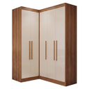 Ver imagem 1 de Guarda Roupas Modulado Closet de Canto 5 Portas Madrid