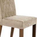 Ver imagem 7 de Conjunto Sala de Jantar Mesa Tampo de Vidro 6 Cadeiras Rustic/crema/imperial Marissa Madesa