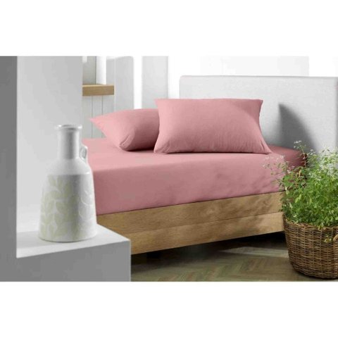 Lençol Avulso Solteiro Rosa Antigo Soft 0001-13