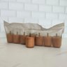 Conjunto de 7 Pés Baixos para Cama Box Kit Pé de Cama de Madeira 5cm Cor Mel - 4