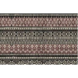 Tapete Antiderrapante Tropical 43cm X 65cm Tribal Vinho Kapazi - 1