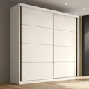 Ver imagem 5 de Guarda Roupa 2 Portas de Deslizantes 219 cm X 230 cm X 55,5 cm 100% MDF Cor:Branco
