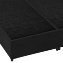 Ver imagem 3 de Base Box Baú King Veludo Preto 193x203