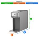 Ver imagem 4 de Bebedouro Purificador de Água Mineralle Slim Touch Eletrônico Prata EPE08S Bivolt - Eos