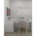 Ver imagem 2 de Mesa Nails Premium Ripado 167x117 Cm com Aspirador