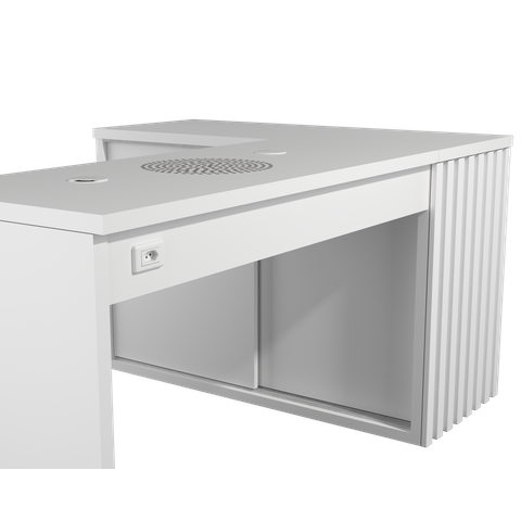 Mesa Nails Premium Ripado 167x117 Cm com Aspirador