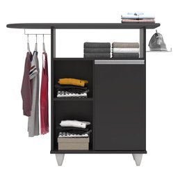 Tábua de Passar com Balcão 01 Porta Lis Preto 107 cm - D'Rossi DRossi - 4