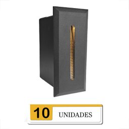 10 Balizador para Escada Embutido Parede Frisco 3000k Bet49 - 2