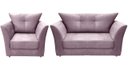 Ver imagem 1 de Kit Namoradeira + 1 Poltrona Decorativa Isis Suede Rosê Pés Madeira Ms Decor