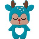 Ver imagem 1 de Mordedor Rena para Bebê de Silicone 8,89x6,69x0,75cm Azul Celeste