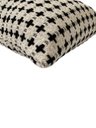 Ver imagem 5 de Almofada Boho Algodão Andaraí Retangular 30x50cm Off White/preto