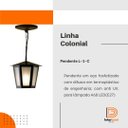 Ver imagem 6 de Kit C/ 5 Luminárias Pendente Colonial Sextavado Preto