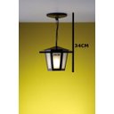 Ver imagem 4 de Kit C/ 5 Luminárias Pendente Colonial Sextavado Preto