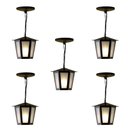 Ver imagem 1 de Kit C/ 5 Luminárias Pendente Colonial Sextavado Preto