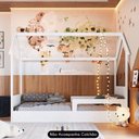 Ver mais imagens de Cama Infantil Montessoriana Casinha Infix C06 Branco - Mpozenato