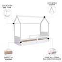Ver imagem 7 de Cama Infantil Montessoriana Casinha Infix C06 Branco - Mpozenato