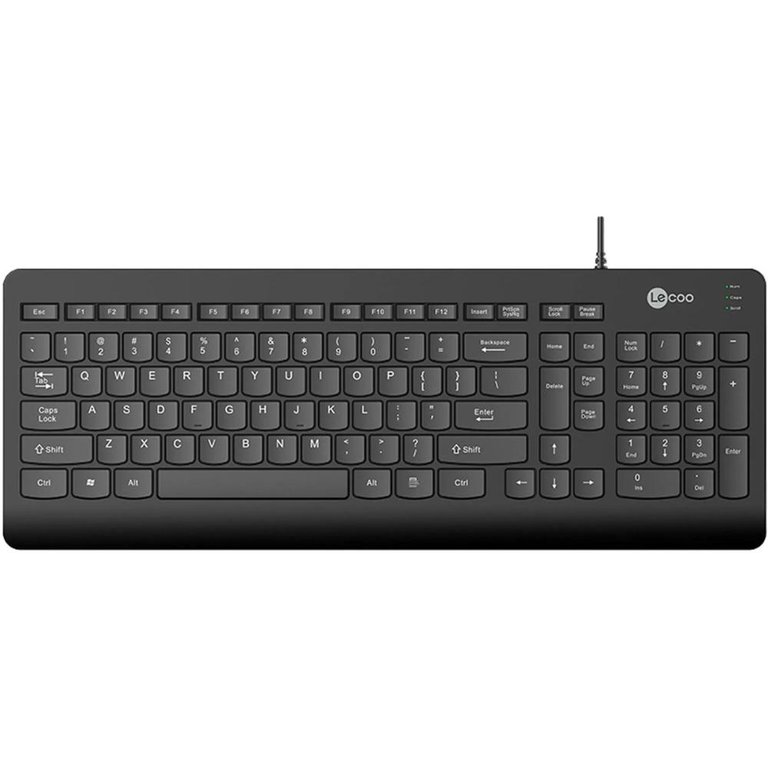 Teclado Lecoo Kb103 Usb Preto Abnt2