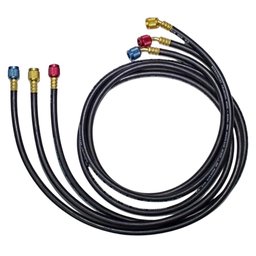 Conjunto de Mangueiras 1,50m Black Diamond (23835) em Alta Pressão para R22 1/4" X 1/4" 800/4000 Psi - 1