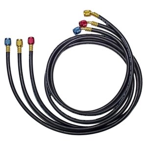 Conjunto de Mangueiras 1,50m Black Diamond (23835) em Alta Pressão para R22 1/4" X 1/4" 800/4000 Psi