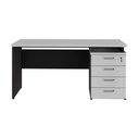 Ver imagem 6 de Escrivaninha Mesa Escritório 150cm 4 Gavetas Flex Multimóveis CR25317