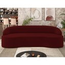 Ver imagem 2 de Sofá 4 Lugares para Sala de Estar Living 230cm Theo D06 Veludo Bordô - Mpozenato