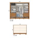 Ver imagem 3 de Conjunto Quarto Adulto Guarda-Roupa + Cômoda Palace