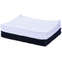 Ver imagem 1 de Kit 12 Toalhas Manicure Perfeito Estilo - Preto e Branco