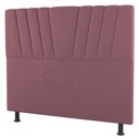 Ver imagem 3 de Cabeceira Cama Box Casal King Size Dublin 195cm Suede Rosê - Abmaza