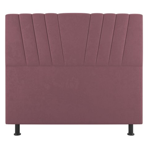 Cabeceira Cama Box Casal King Size Dublin 195cm Suede Rosê - Abmaza