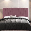 Ver imagem 2 de Cabeceira Cama Box Casal King Size Dublin 195cm Suede Rosê - Abmaza
