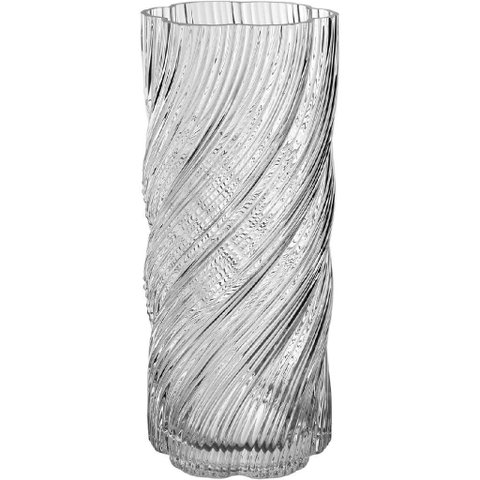 Vaso Decorativo Planta Redondo Home&co Vidro 30x12x12cm Transparente