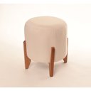 Ver imagem 4 de Puff Banqueta Thor Assento de Luxo Linho Cru(bege Claro)