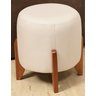 Puff Banqueta Thor Assento de Luxo Linho Cru(bege Claro) - 3