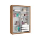 Ver imagem 2 de Guarda-Roupa Reller Prince - Branco Fosco com Mezzo
